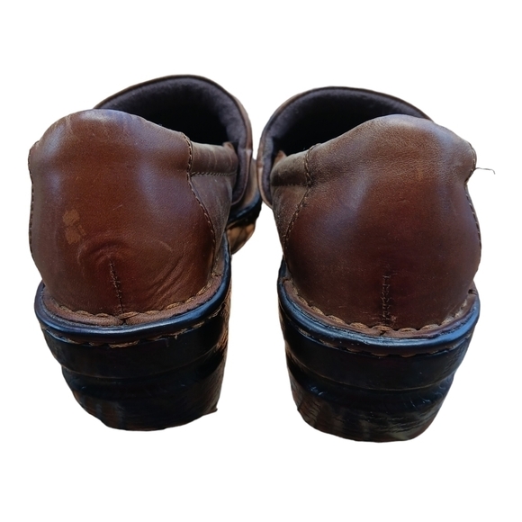 BOC Born Concept Chocolate Oiled Leather Clogs - Picture 4 of 9